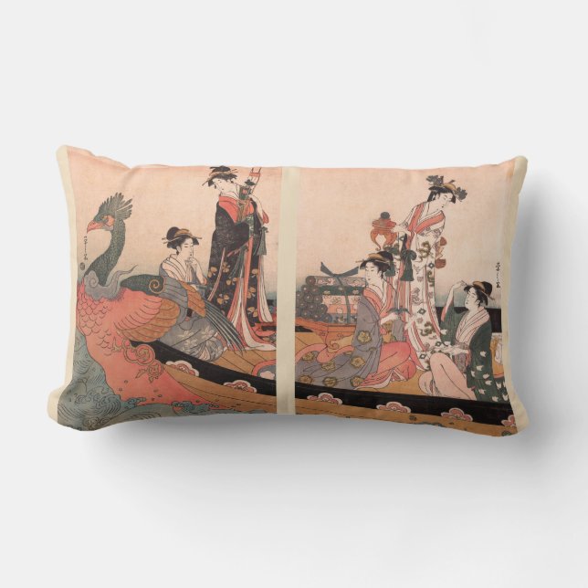 The Treasure Boat (triptych) Lumbar Cushion (Front)