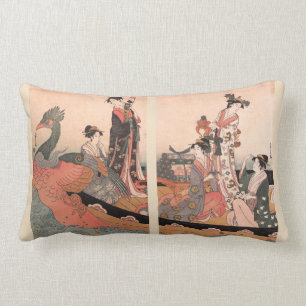 The Treasure Boat (triptych) Lumbar Cushion