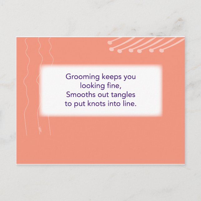 The Treasure Hunt Game - Clue #2 - Hairbrush Postcard (Front)