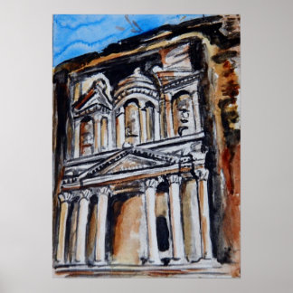 The Treasury - Al Khazneh - Petra, Jordan Poster
