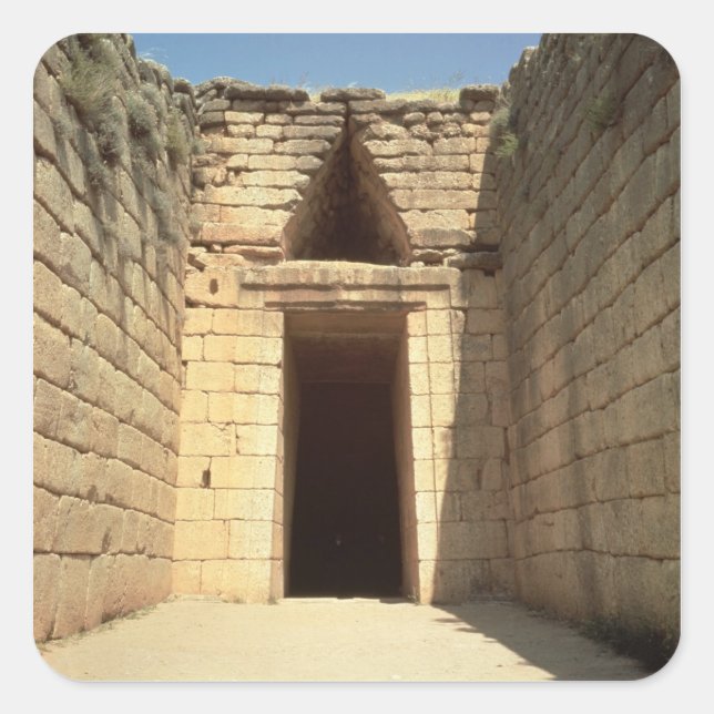 The Treasury of Atreus, c.1300 BC Square Sticker (Front)