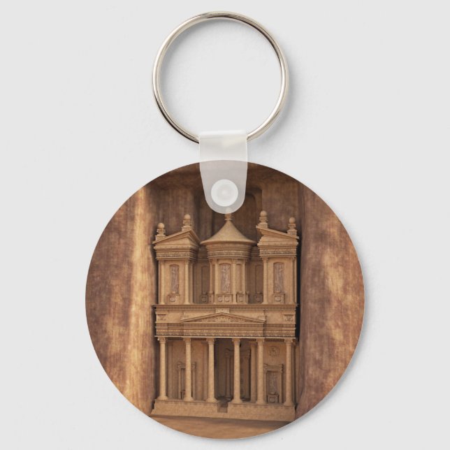 The Treasury of Petra, Jordan Key Ring (Front)