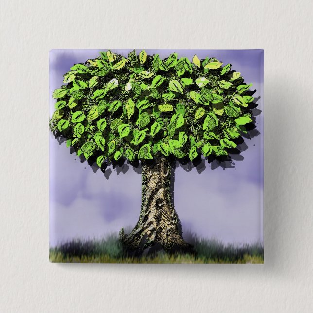 The tree 15 cm square badge (Front)