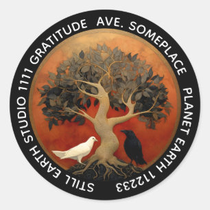 The Tree Between Worlds Tree of Life R&B Classic Round Sticker