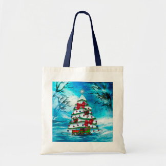 The Tree Christmas Folk Art Tote Bag