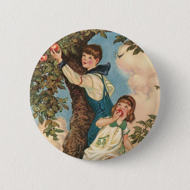 The Tree Climbers 6 Cm Round Badge (Front)