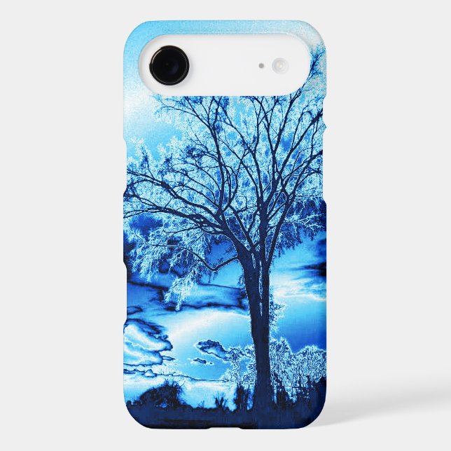 The Tree in Blue Ice iPhone 4 case (Back)