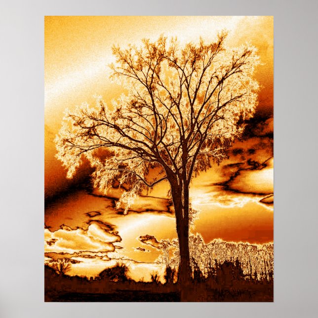 The Tree in Molten Gold Poster (Front)
