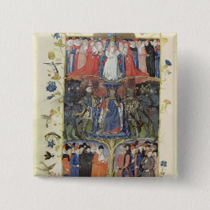 The Tree of Battles 15 Cm Square Badge