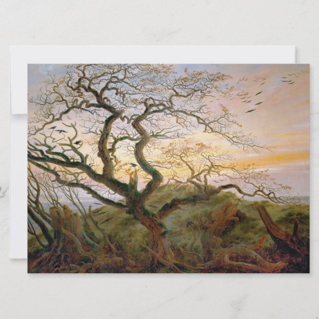 The Tree of Crows (by Caspar David Friedrich) Card (Front)