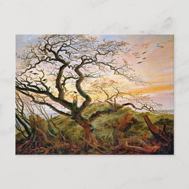 The Tree of Crows by Caspar David Friedrich Postcard (Front)