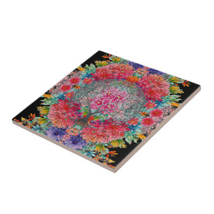 The Tree of Eternal Knowledge Ceramic Tile