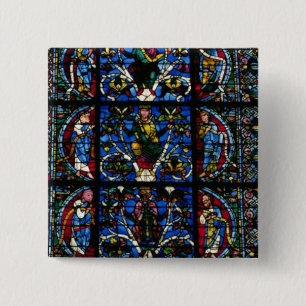 The Tree of Jesse, lancet window in the west facad 15 Cm Square Badge