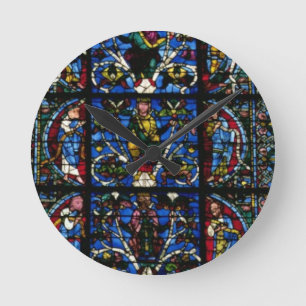 The Tree of Jesse, lancet window in the west facad Round Clock