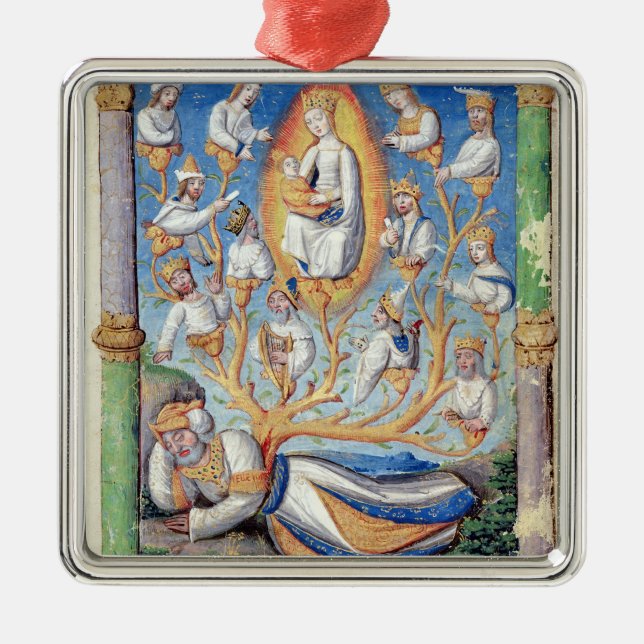 The Tree of Jesse Metal Ornament (Front)
