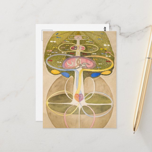 The Tree of Knowledge by Hilma af Klint Postcard (Front/Back In Situ)