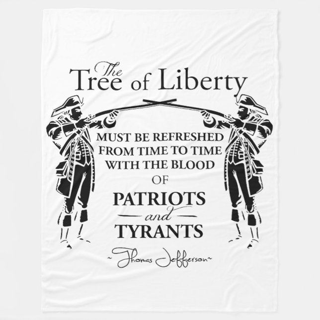 The TREE Of LIBERTY Fleece Blanket (Front)