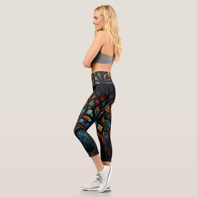 The Tree of Life  Capri Leggings (Left)