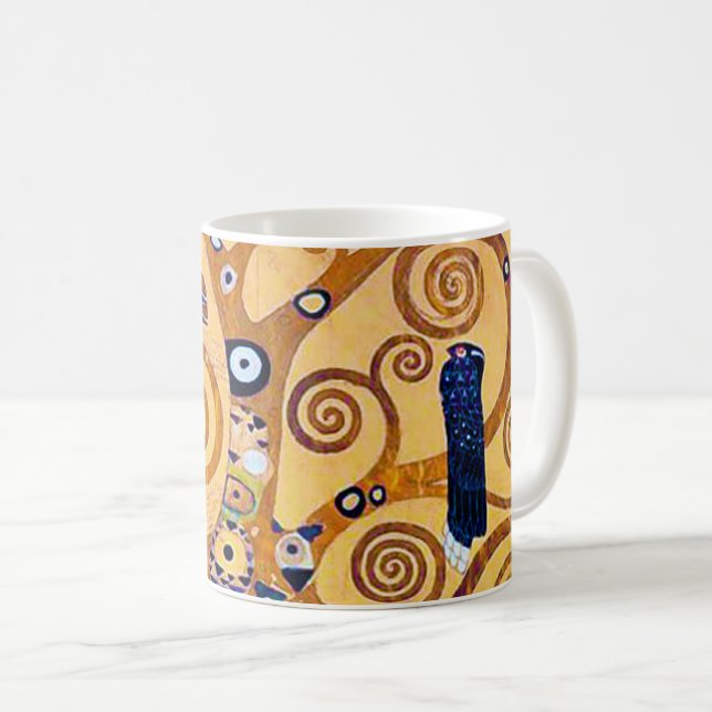 The Tree of Life (detail), Klimt Coffee Mug (Front Right)