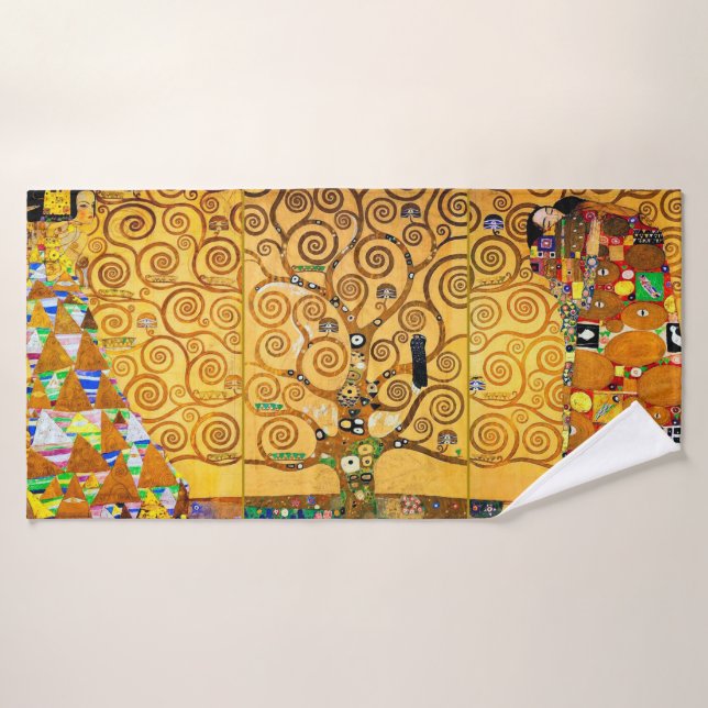 The Tree of Life, Gustav Klimt Bath Towel Set (Bath Towel)