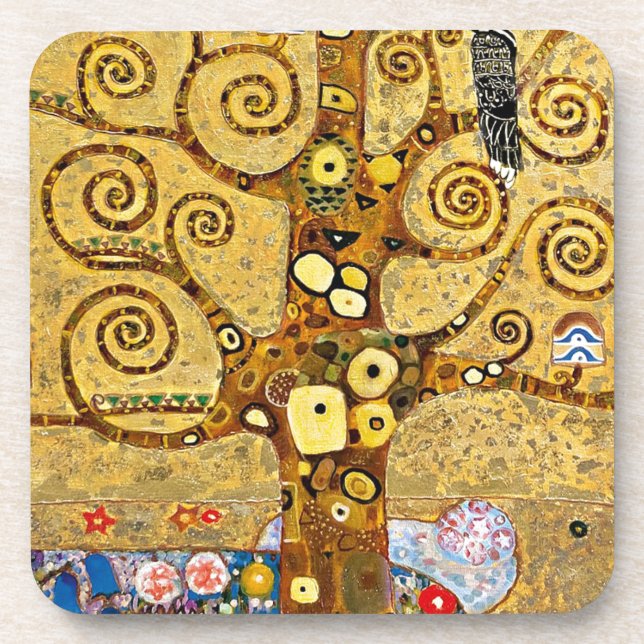 “ The Tree of Life ” , Gustav Klimt Coaster (Front)