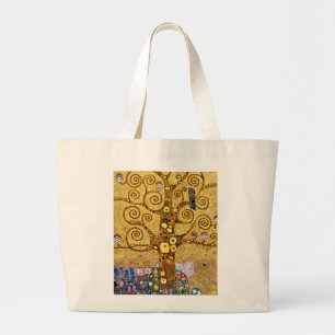 "The Tree of Life" , Gustav Klimt Large Tote Bag
