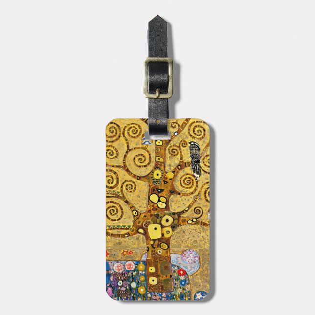 "The Tree of Life" , Gustav Klimt Luggage Tag (Front Vertical)