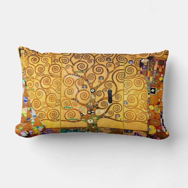 The Tree of Life, Gustav Klimt Lumbar Cushion (Front)