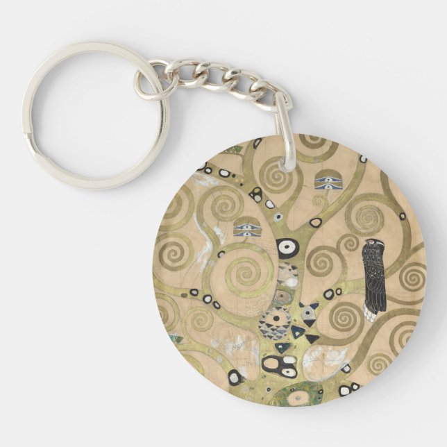 The Tree of Life, Gustav Klimt OIl Painting  Key Ring (Front)
