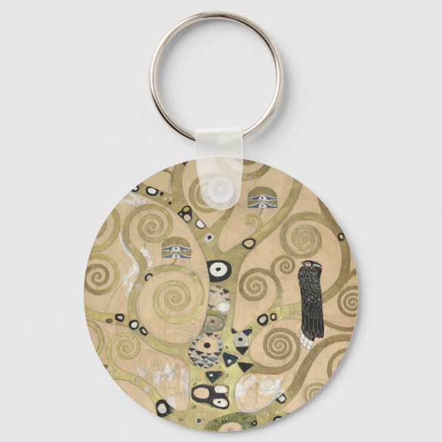 The Tree of Life, Gustav Klimt OIl Painting  Key Ring (Front)