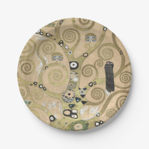 The Tree of Life, Gustav Klimt OIl Painting  Paper Plate