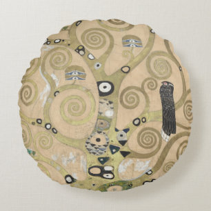 The Tree of Life, Gustav Klimt OIl Painting Round Cushion