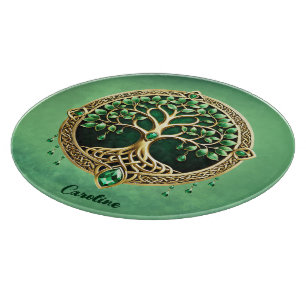 The tree of life with Celtic knots. Cutting Board