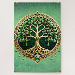 The tree of life with Celtic knots. Jigsaw Puzzle