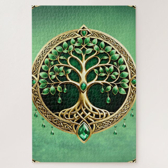 The tree of life with Celtic knots. Jigsaw Puzzle (Vertical)