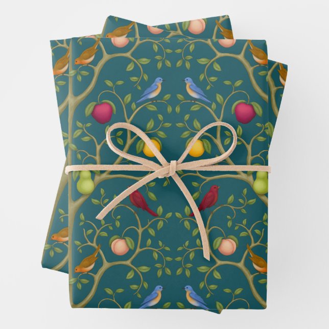 The Tree of Living Treasures Wrapping Paper Sheet (In situ)