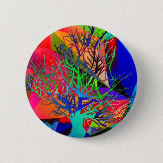 The tree of love makes our rainbow 6 cm round badge