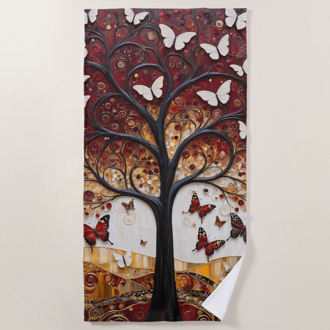 The Tree of Metamorphosis Beach Towel (Front)