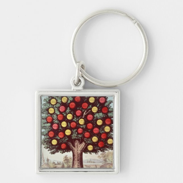 The Tree of Temperance, 1872 Key Ring (Front)