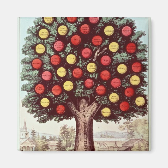 The Tree of Temperance, 1872 Magnet (Front)