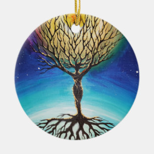 The tree of the ego ceramic ornament