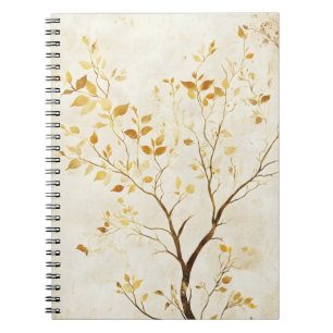 The tree with golden leaves is a popular wall notebook