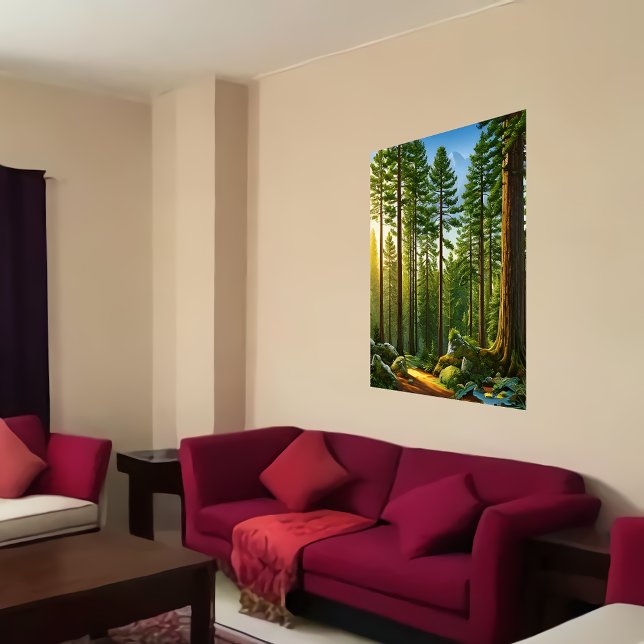 The trees in the forest | AI Art  Poster (Creator Uploaded)