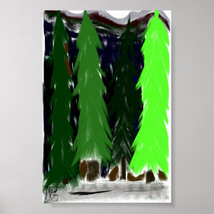 The trees of a passway poster