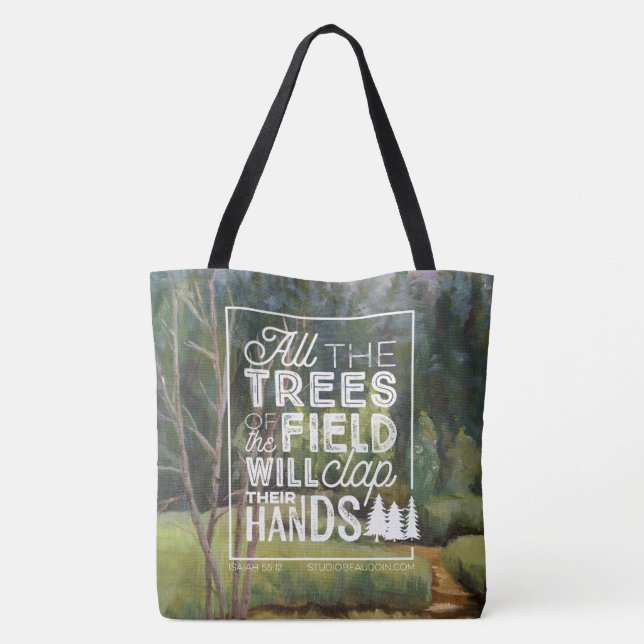 The Trees will Clap Their Hands—Aspen Tree Tote Bag (Back)