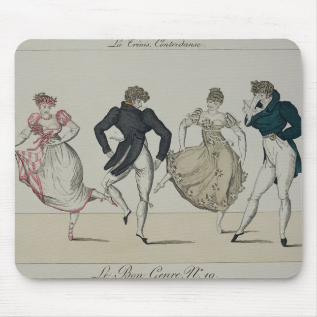 The 'Trenis' Quadrille, plate 19 from 'Le Bon Genr Mouse Pad (Front)