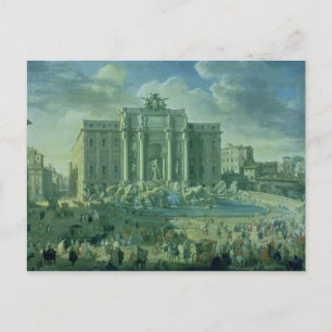 The Trevi Fountain in Rome, 1753-56 Postcard