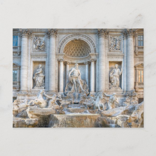 The Trevi Fountain (Italian: Fontana di Trevi) 5 Postcard (Front)
