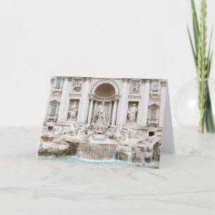 The Trevi Fountain (Italian: Fontana di Trevi) Card