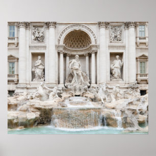 The Trevi Fountain (Italian: Fontana di Trevi) Poster